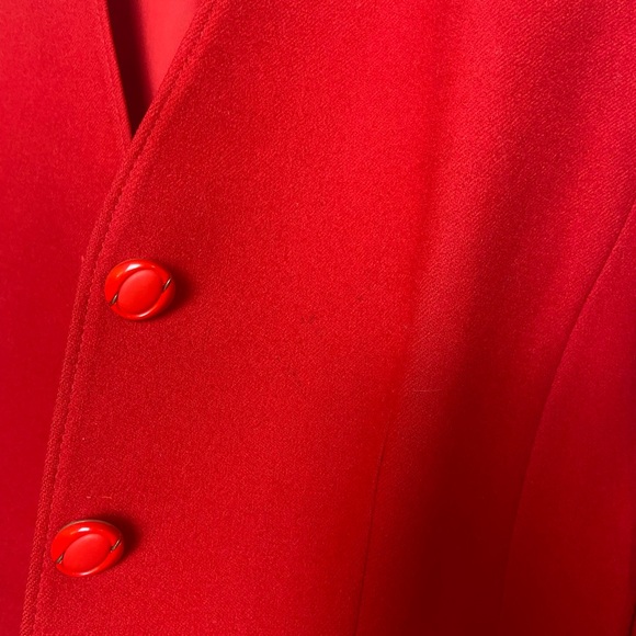 Pendleton Vibrant Red Women's Virgin Wool Blazer - Picture 8 of 9